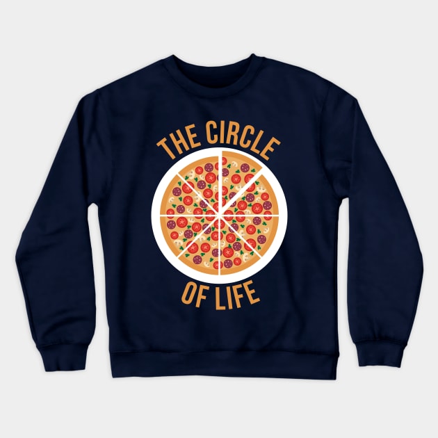 The Circle Of Life Pizza TShirt Crewneck Sweatshirt by RedYolk